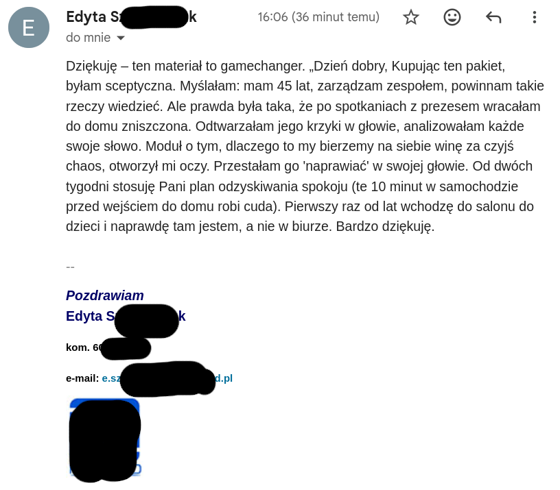Opinia uczestniczki programu Toksyczny szef